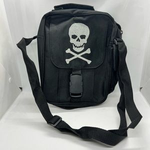 Skull and Crossbones Travel Park Festival Crossbody Bag NWOT